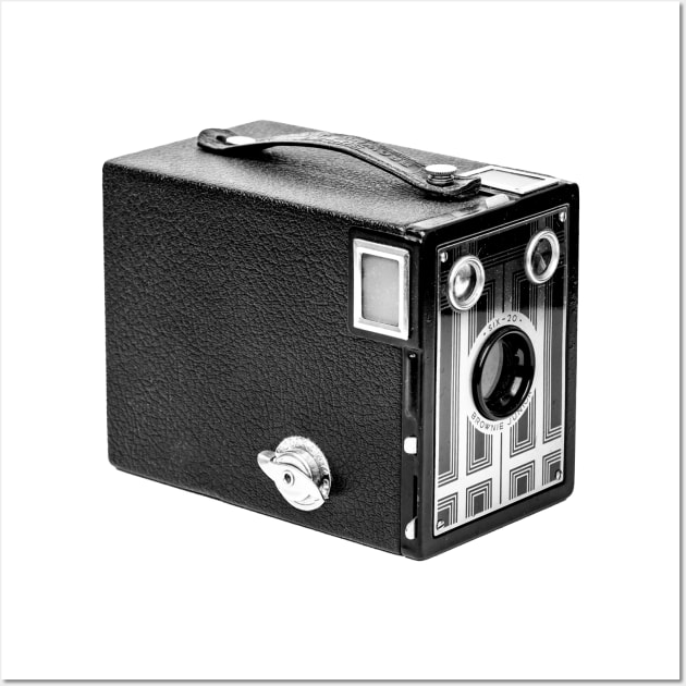 Vintage 1930s Box Camera Junior Wall Art by DecPhoto